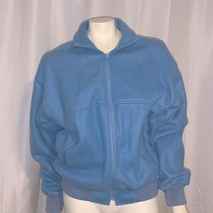 VGT 80’s‎ pastel blue fleece zip up sweater. Large
